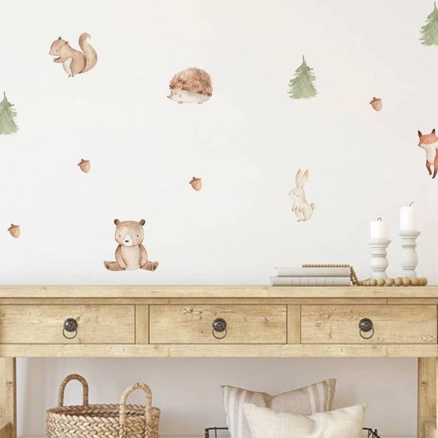 Woodland Forest Animals Nursery Wall Stickers - Nursery Stickers