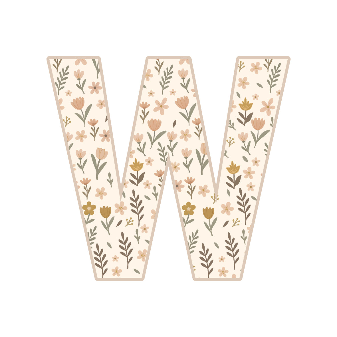 Letter W - Wildflower