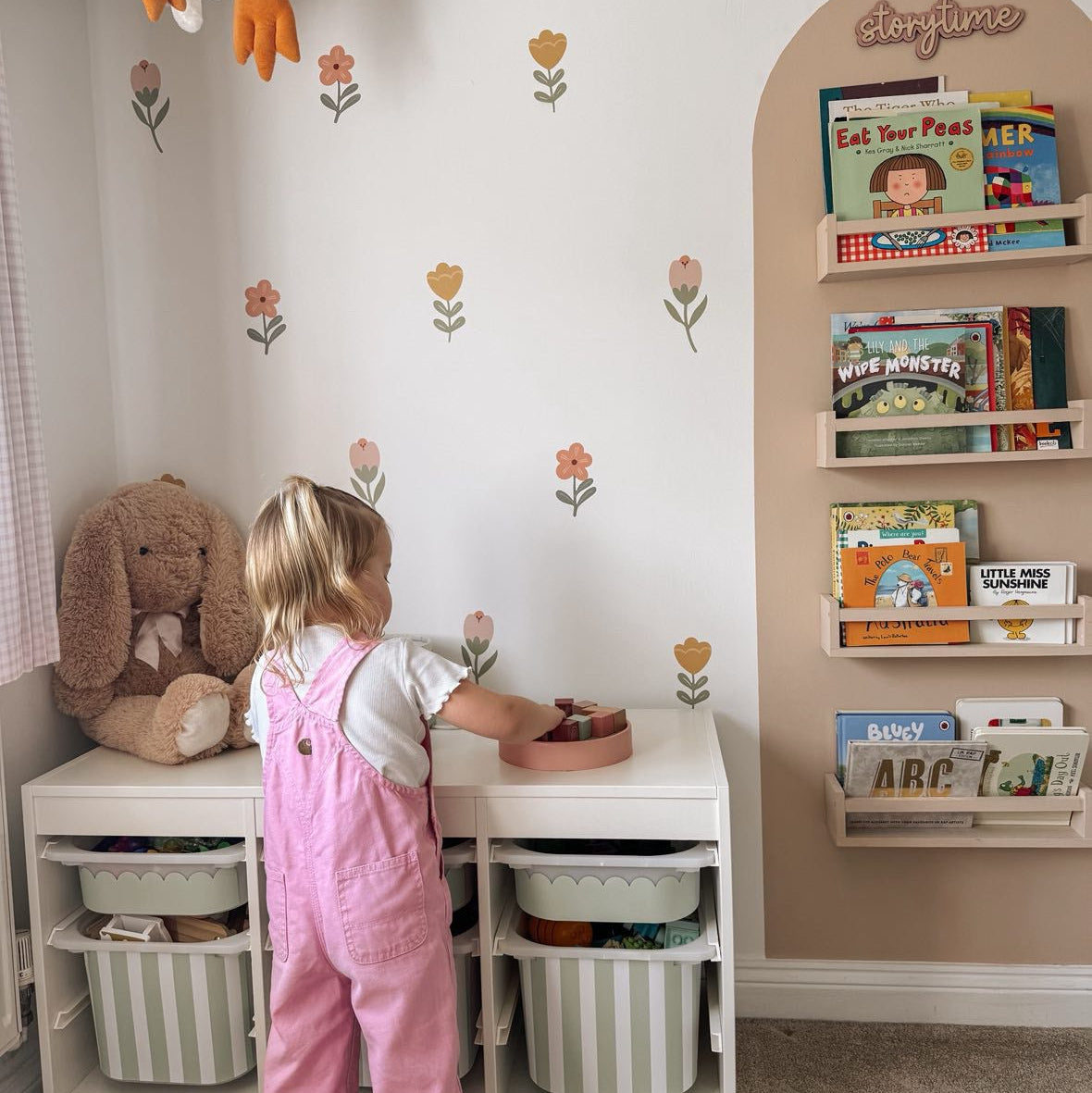 Wavy Scallop Stickers For Ikea Trofast Drawers - Nursery Stickers