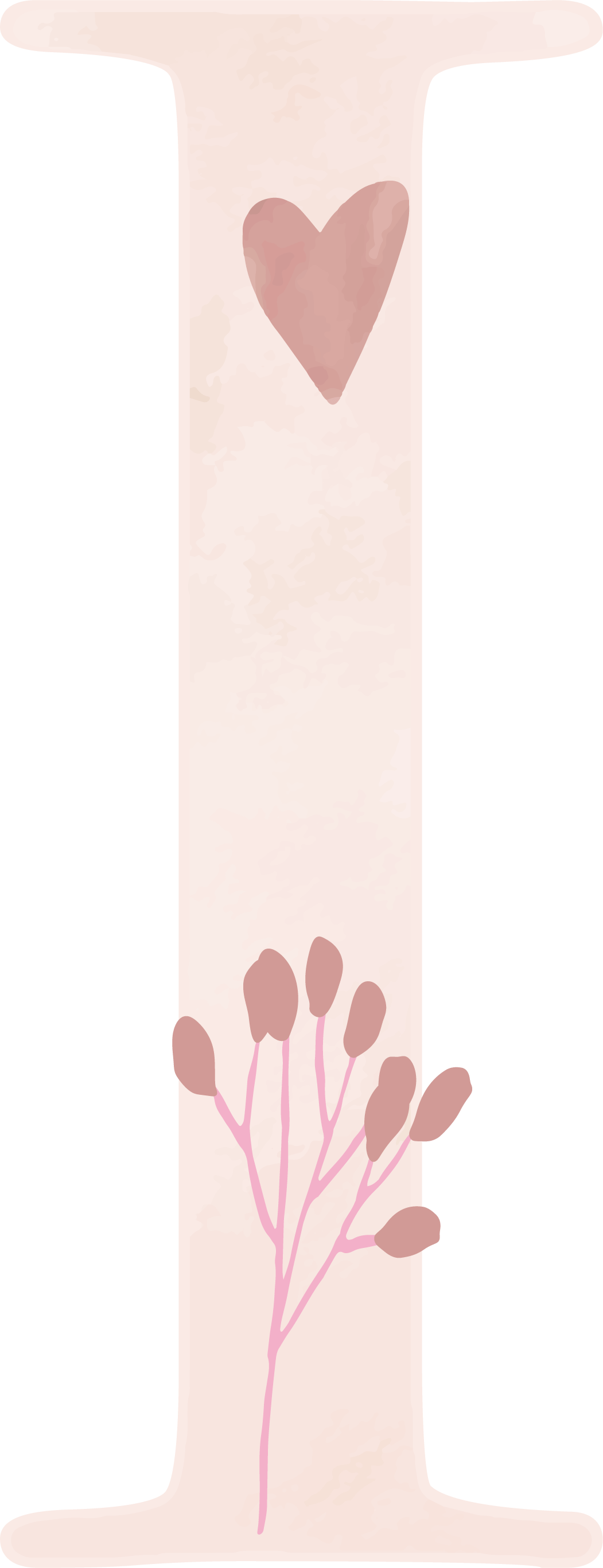 Letter I - Rainbow Garden - Nursery Stickers