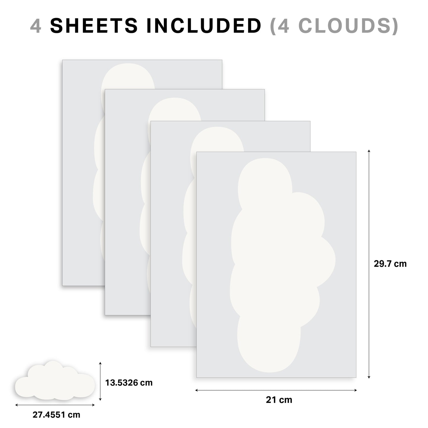 Cloud Nursery Wall Stickers - Nursery Stickers