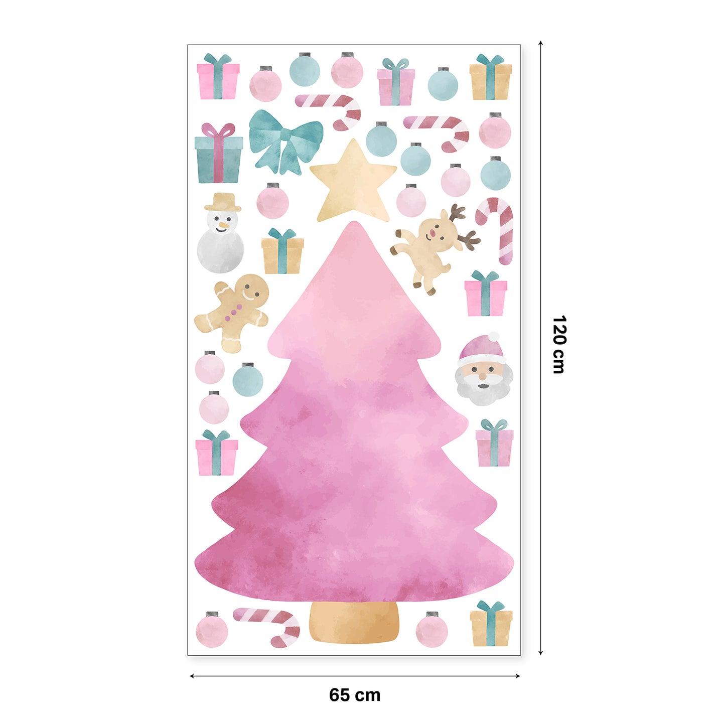 Christmas Tree Wall Sticker Play Set - Nursery Stickers