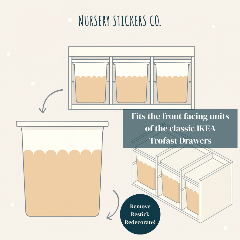 Car Stickers For Ikea Trofast Drawers - Nursery Stickers