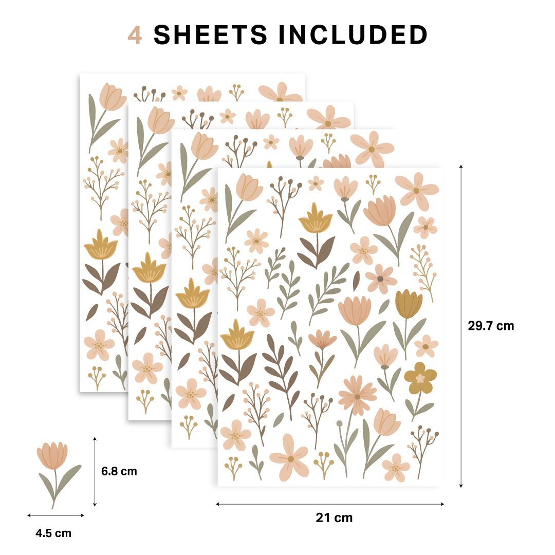 Wildflower Meadow Nursery Wall Stickers - Nursery Stickers
