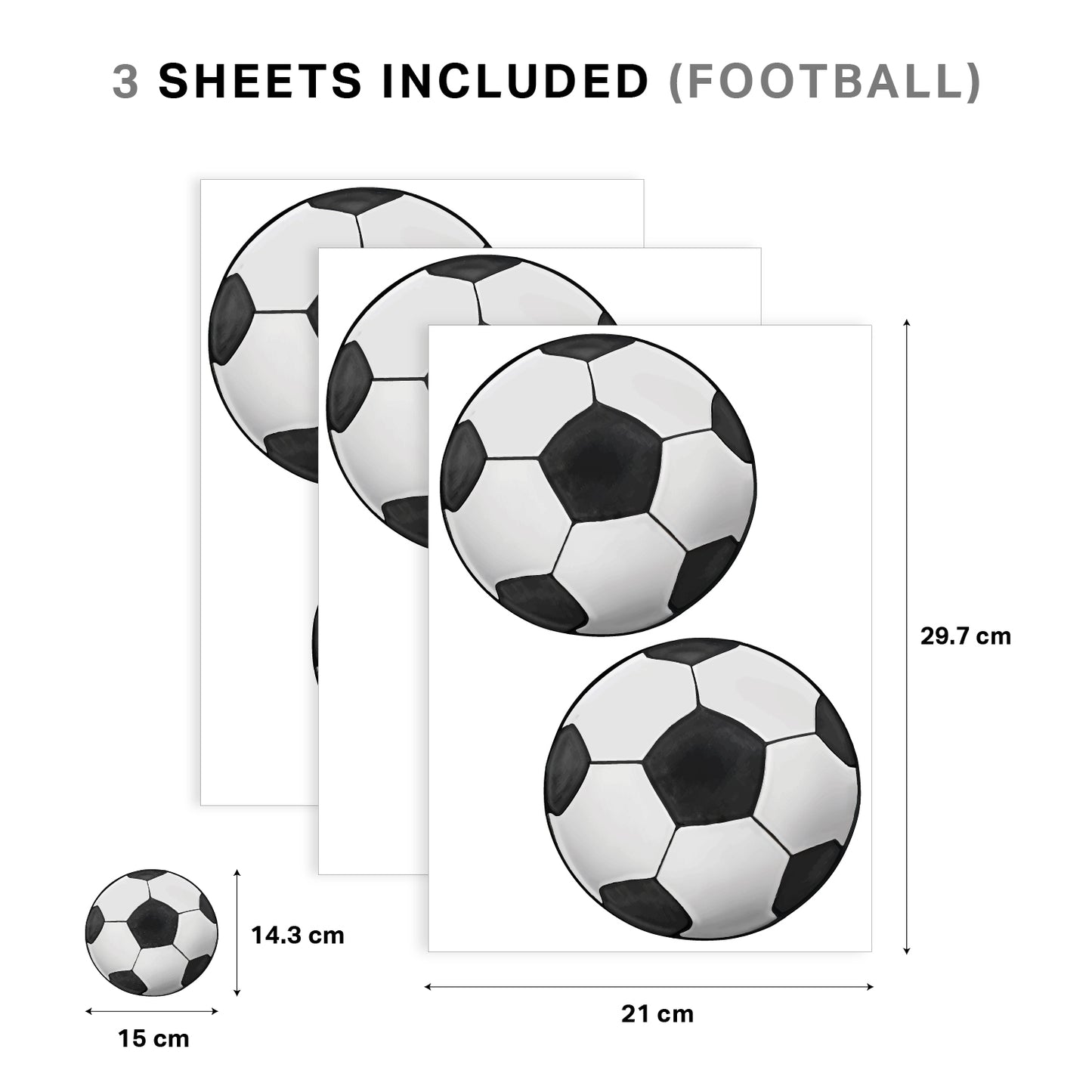 Little Kick Football Nursery Wall Stickers