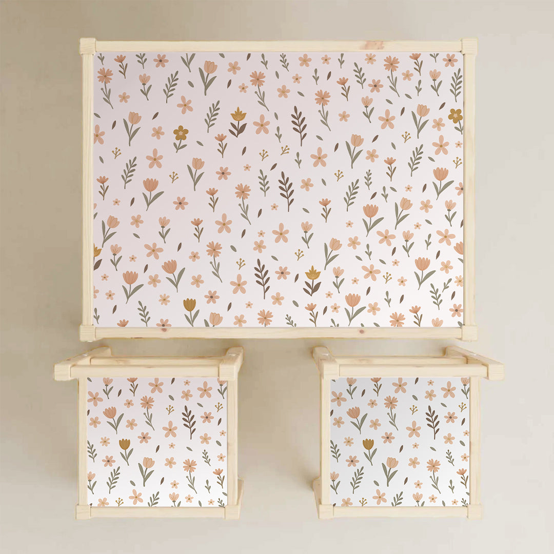 Wildflower Stickers For Ikea LÄTT Table