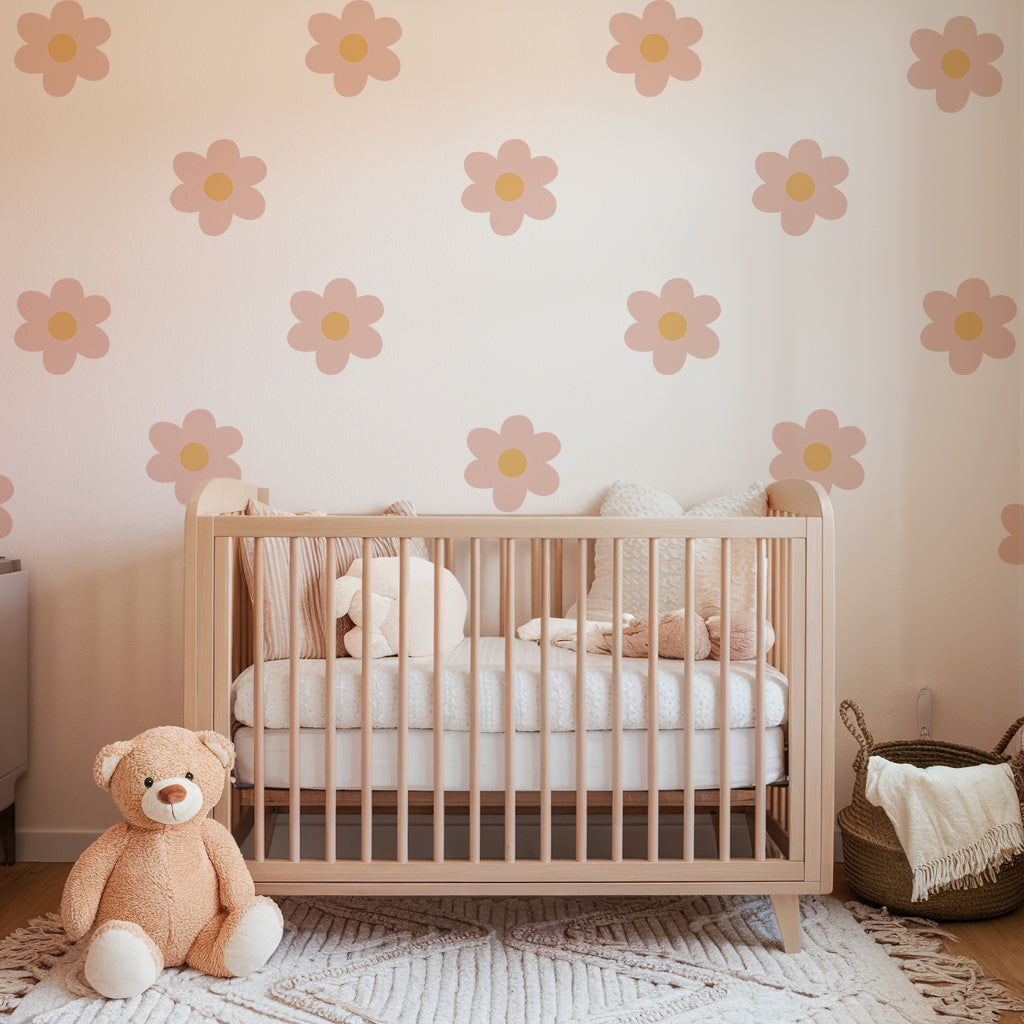 Daisy Flowers Nursery Wall Stickers