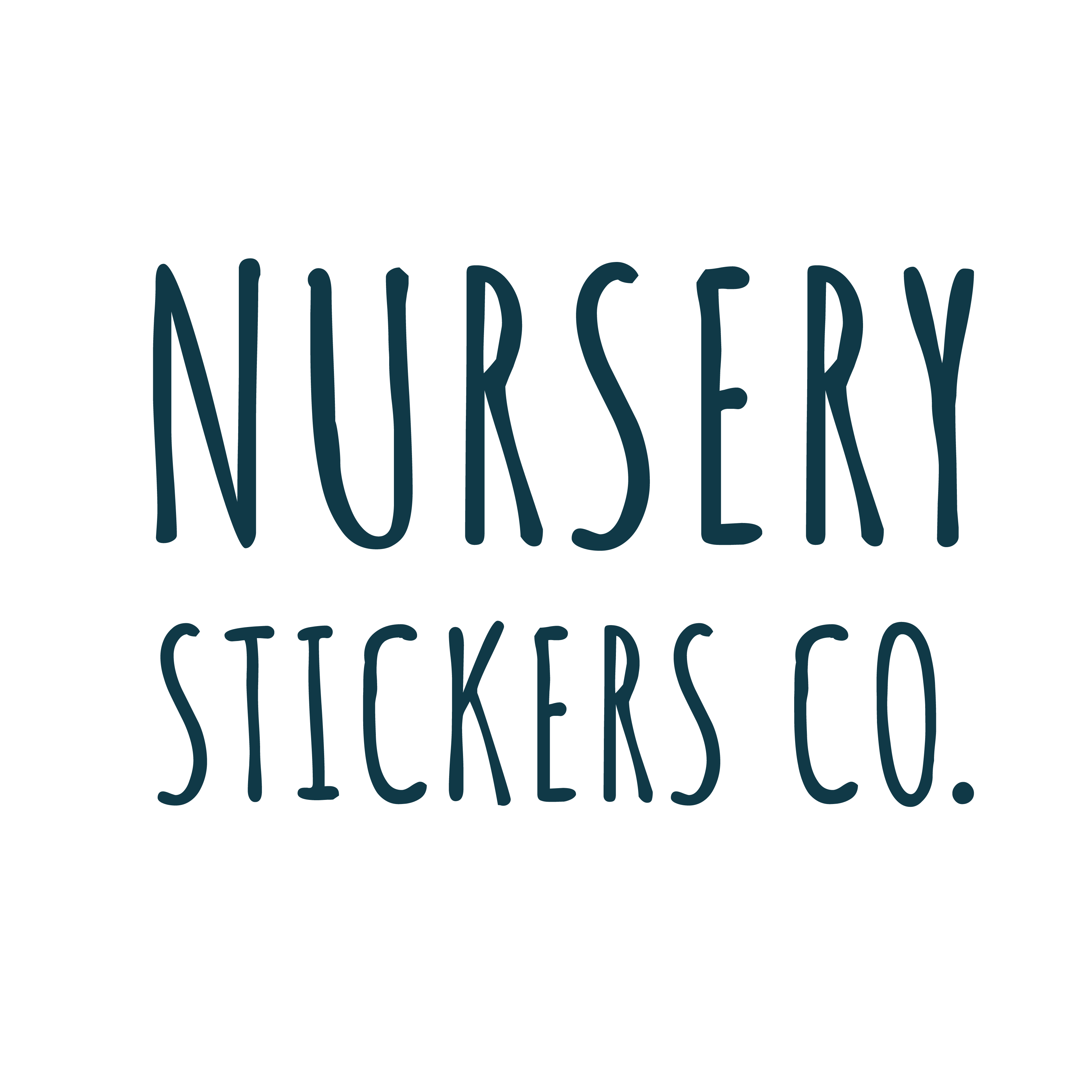 Nursery Stickers Co. logo design