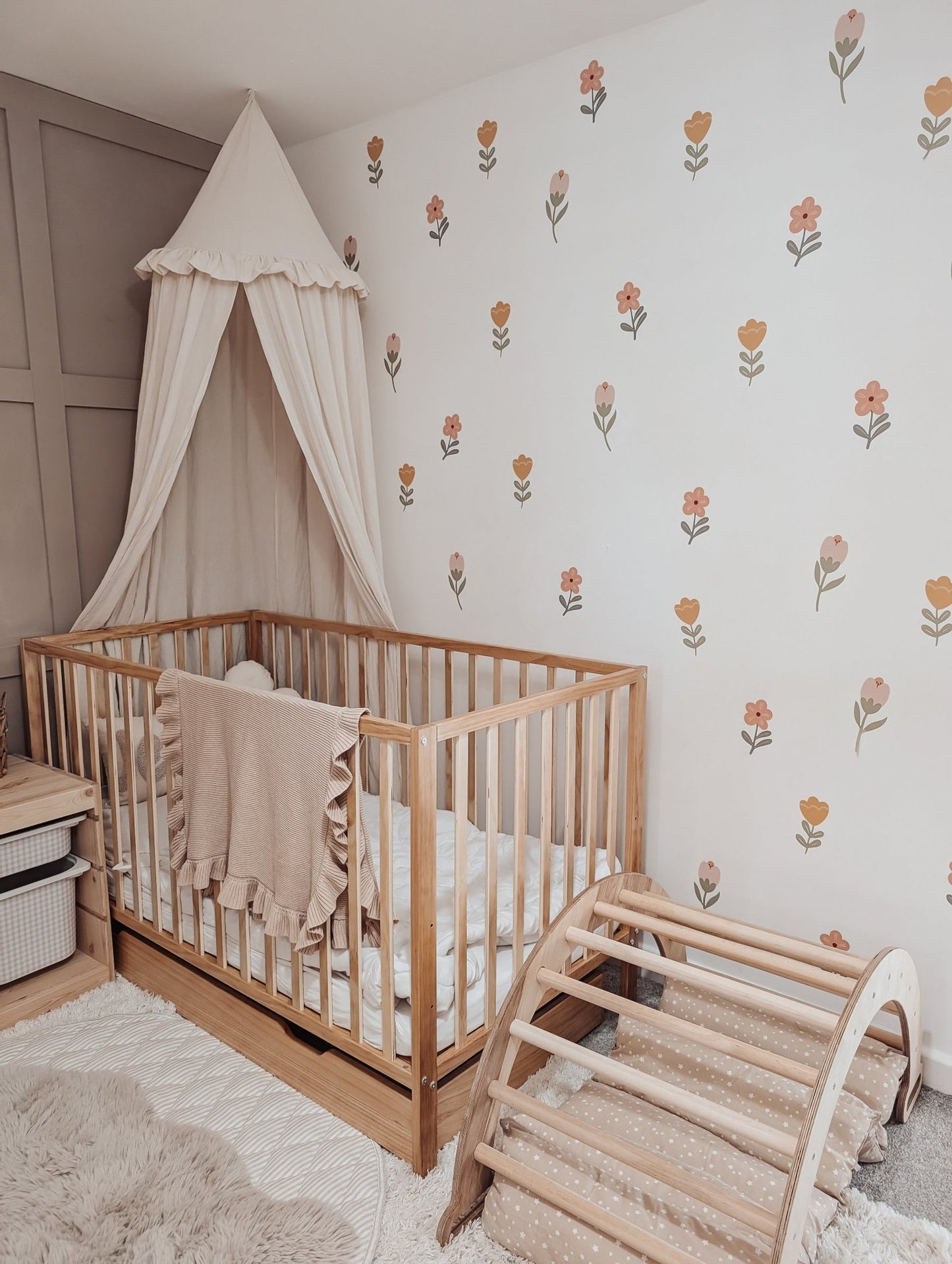 Boho Flowers Nursery Wall Stickers - Nursery Stickers