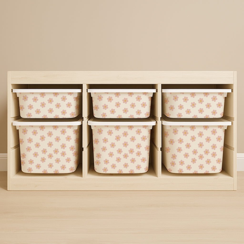 Daisy Stickers For Ikea Trofast Drawers - Nursery Stickers