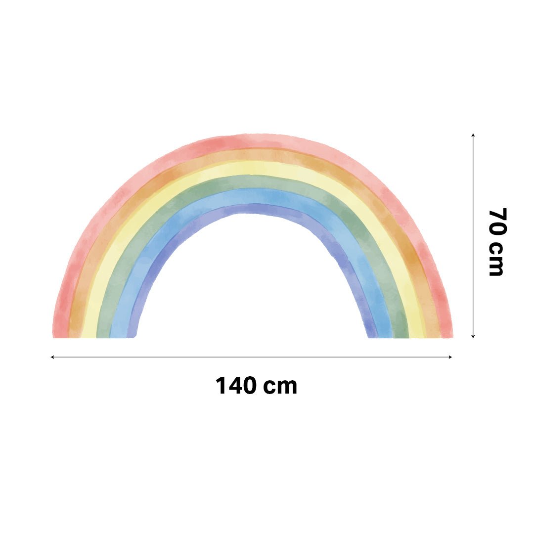 Large Rainbow Nursery Wall Sticker Decal - Nursery Stickers