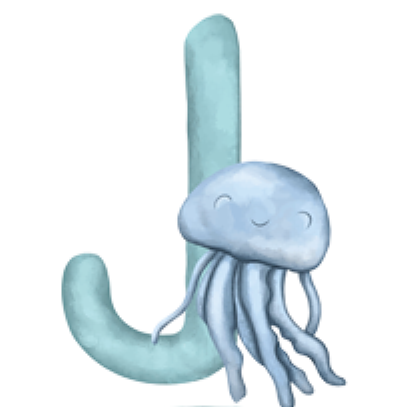 Letter J - Cartoon Animals