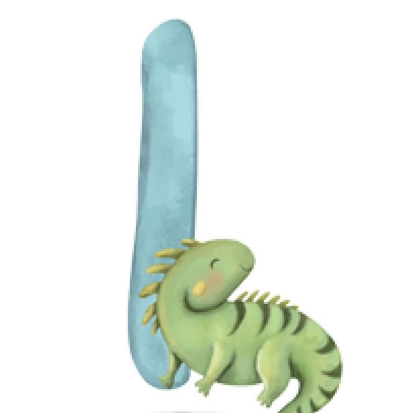 Letter I - Cartoon Animals