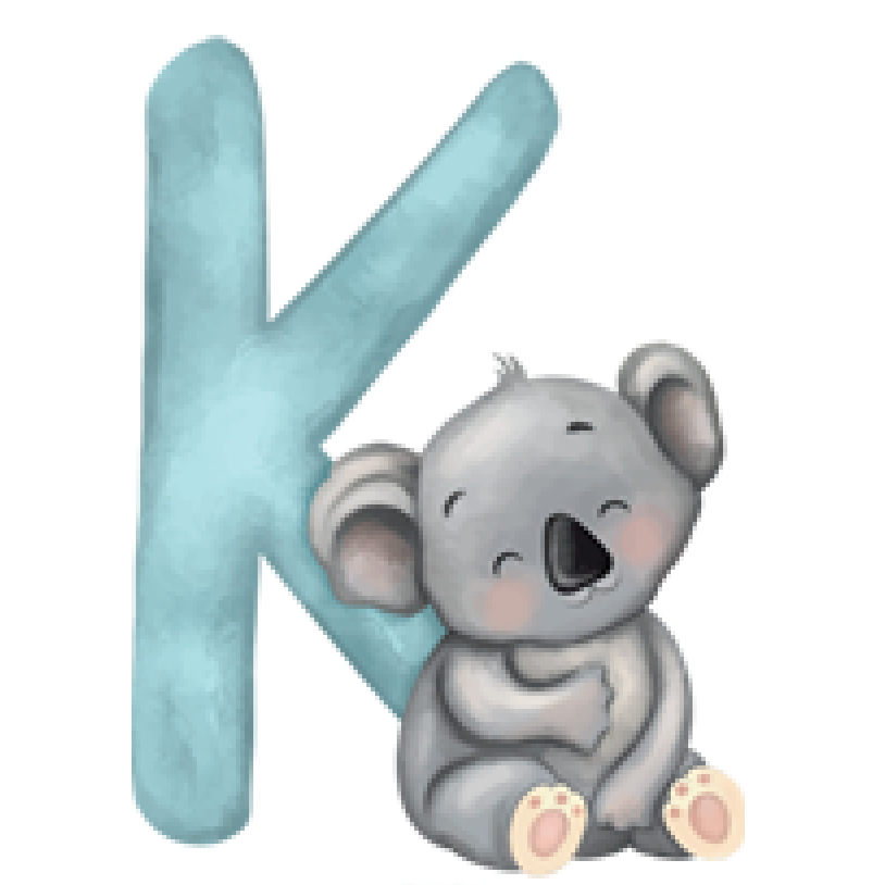 Letter K - Cartoon Animals