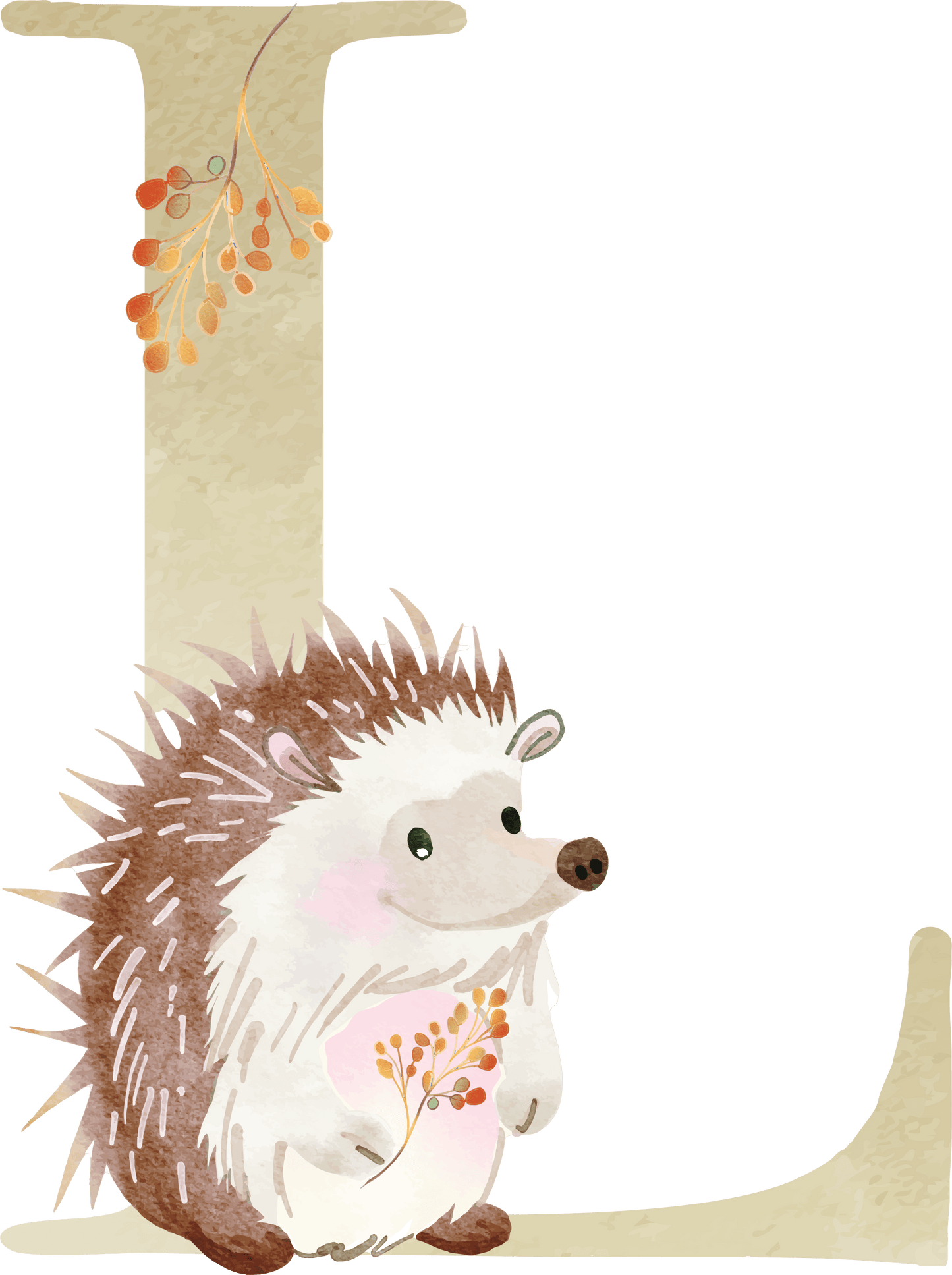 Letter L - Woodland - Nursery Stickers