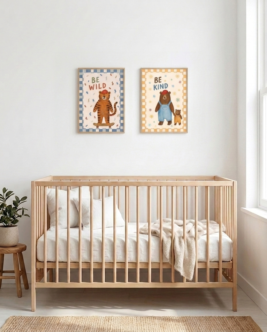 Be Wild Tiger Nursery Print