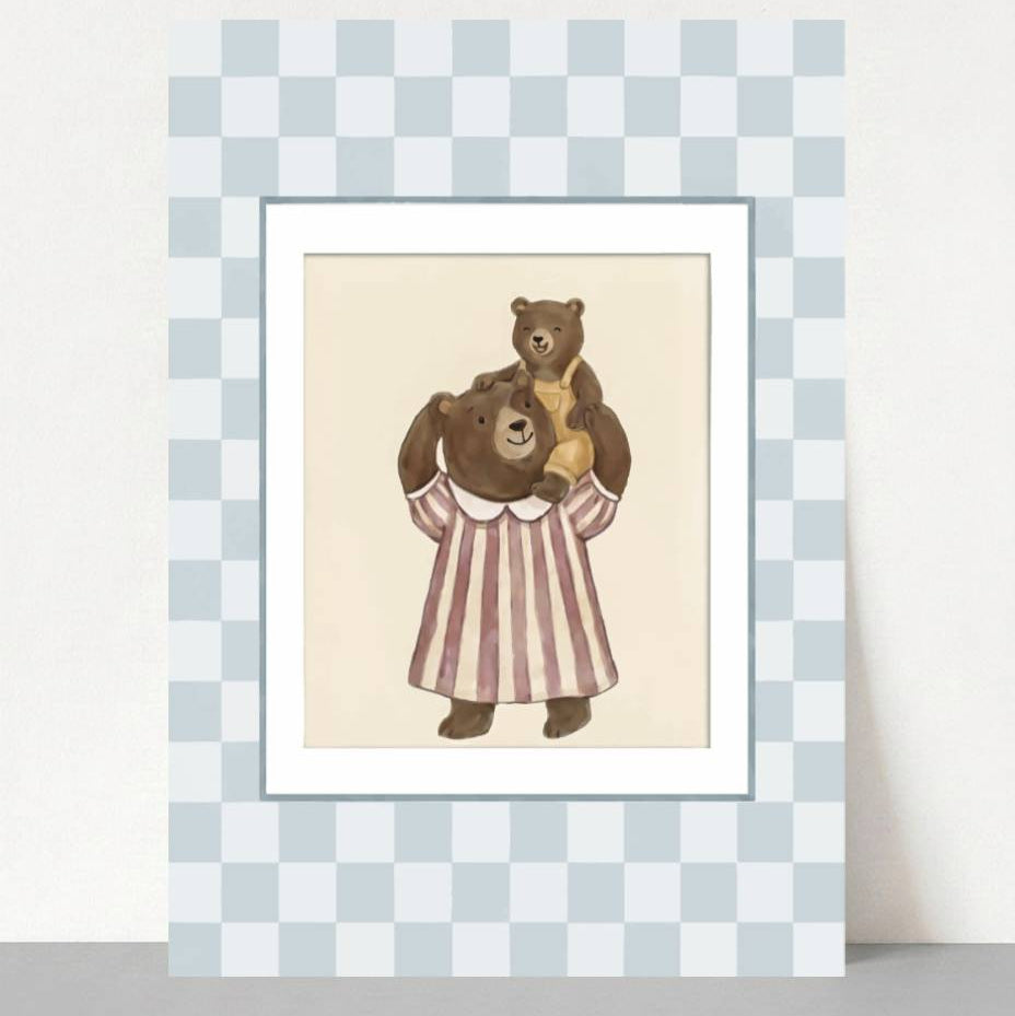 Mother Bear Nursery Print