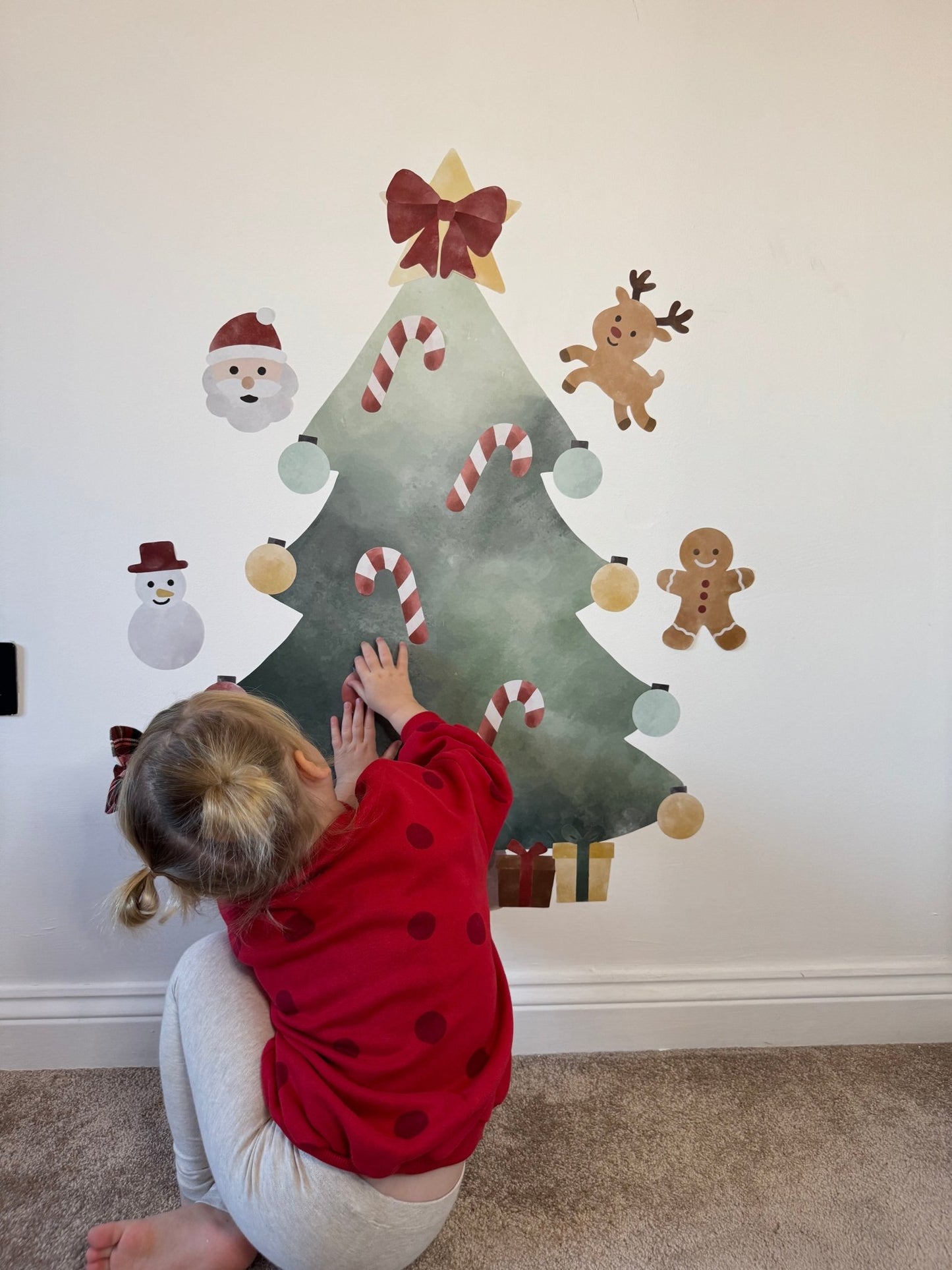 Christmas Tree Wall Sticker Play Set - Nursery Stickers