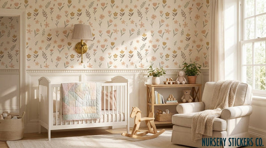 Affordable cottage-inspired stickers for playrooms.
