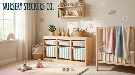 Affordable peel-and-stick patterns for IKEA drawers.