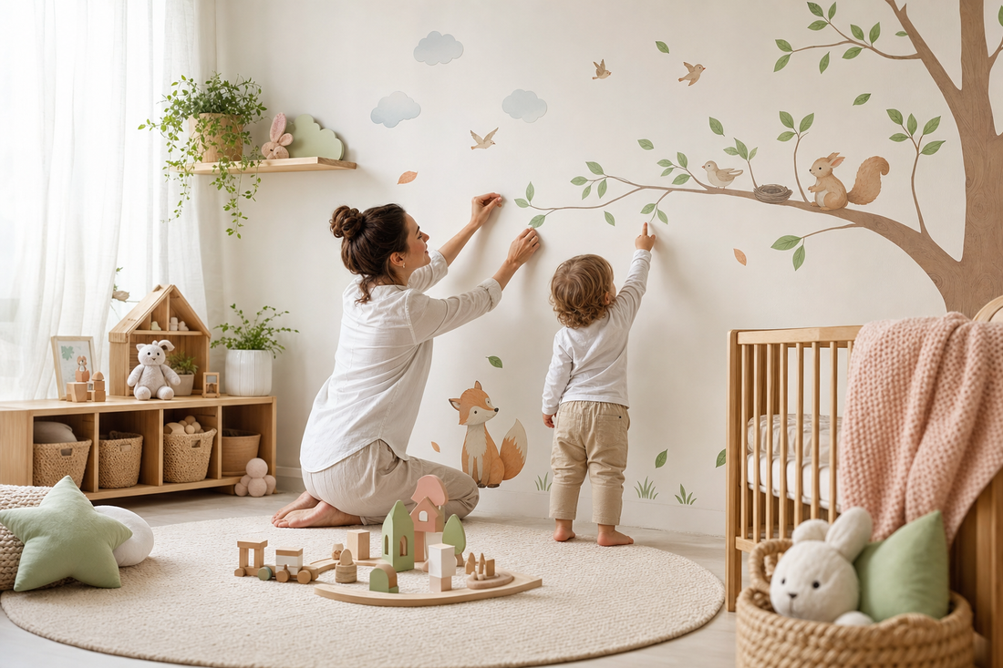 Affordable rainbow stickers for babies rooms