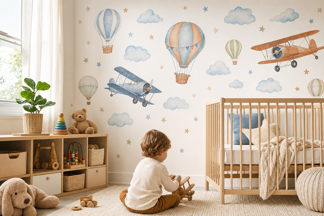 Alternatives to traditional nursery wallpaper