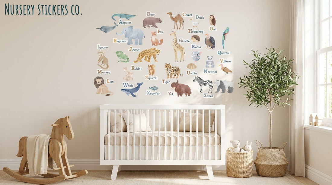 best abc safari friends alphabet wall stickers comparison