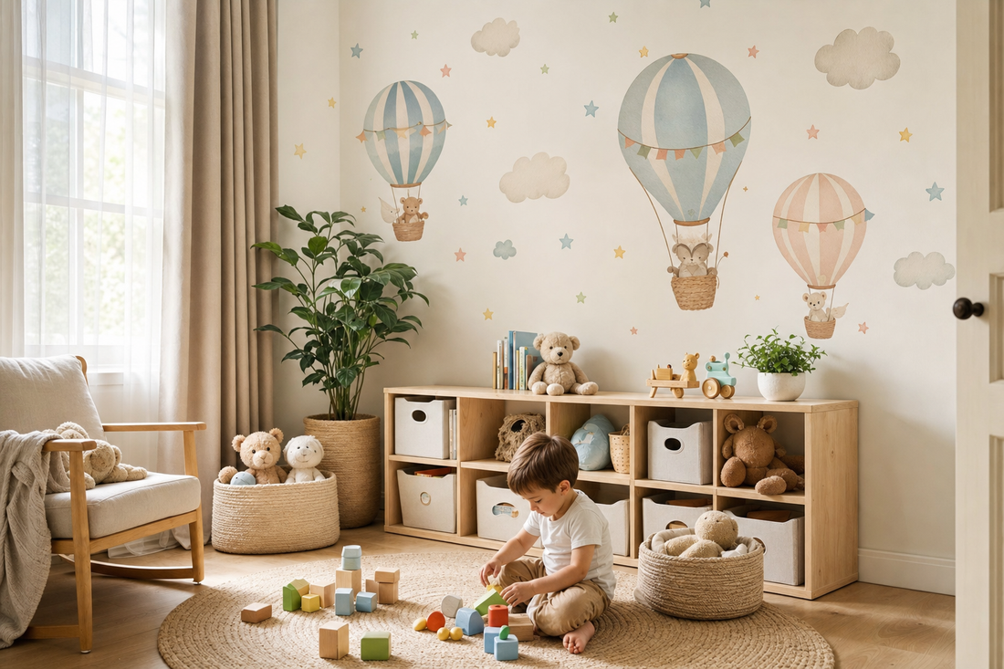 Best repositionable animal stickers for young kids rooms.