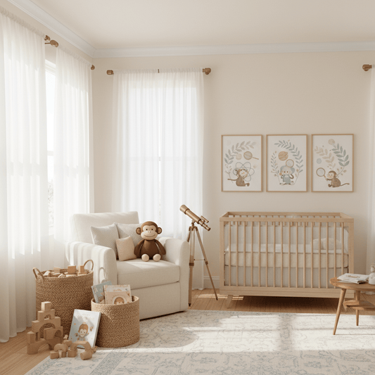 Smiling Monkey Décor: Science & Style for Kids Rooms - Nursery Stickers