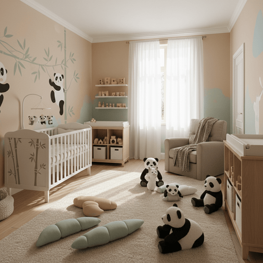 Cartoon Pandas Wall Stickers: Transform Kids Rooms - Nursery Stickers