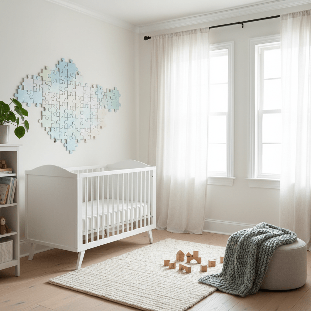 Jigsaw Piece Decor: Easy Ideas for Kids Spaces - Nursery Stickers