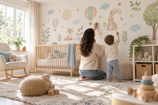Cheapest non-damaging pastel stickers for bedrooms.