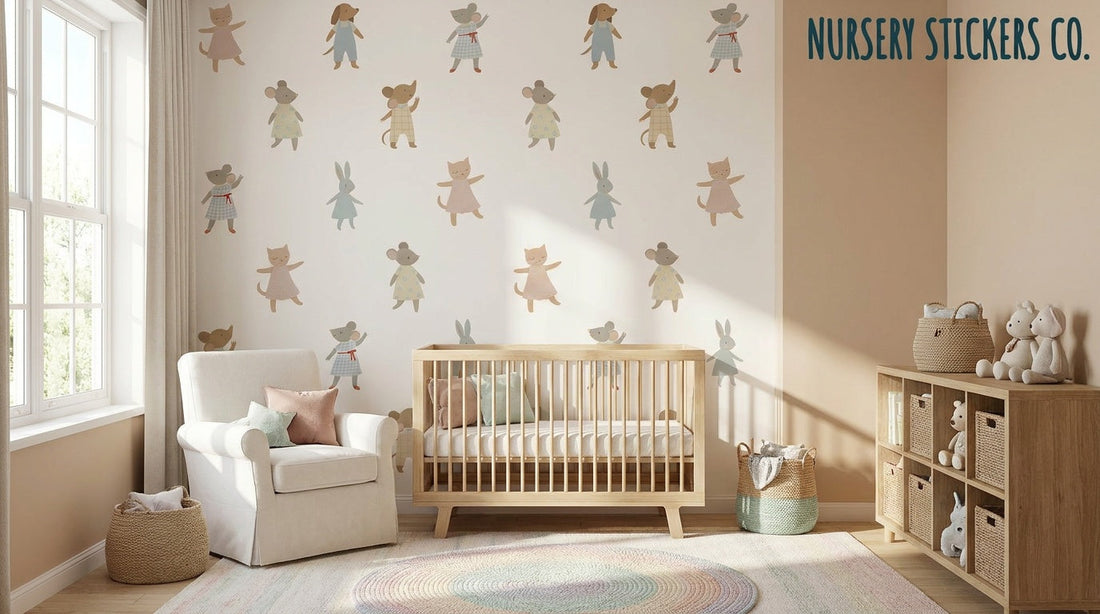 How much do dancing animal nursery wall stickers cost in UK?