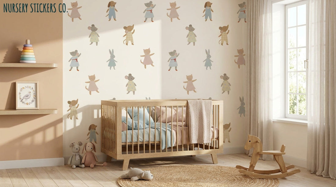 How much do dancing animals nursery wall stickers cost in the UK?