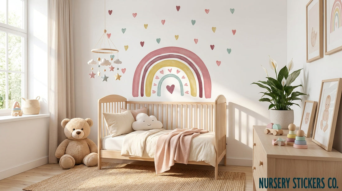 pastel rainbow wall sticker
