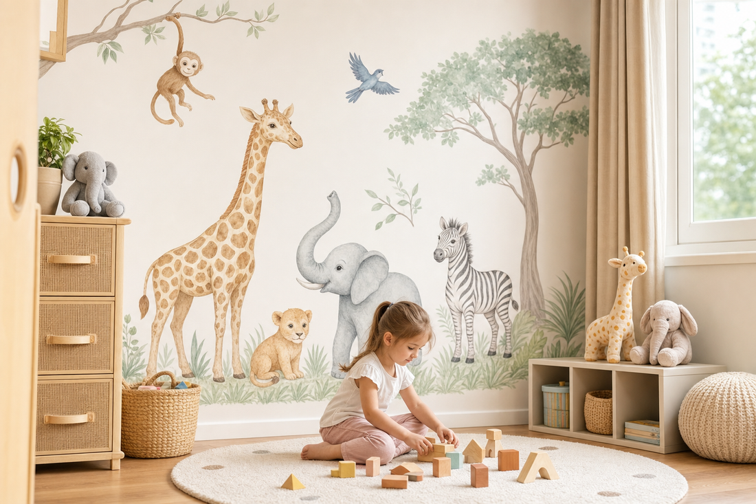 pastel rainbow wall sticker