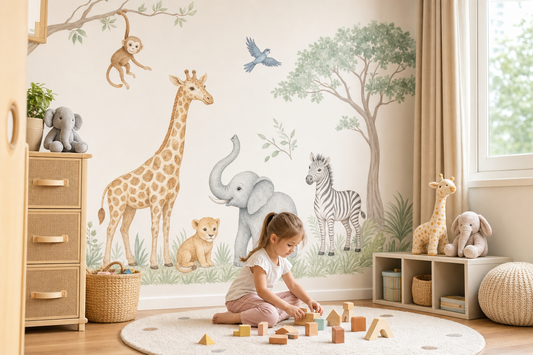 pastel rainbow wall sticker