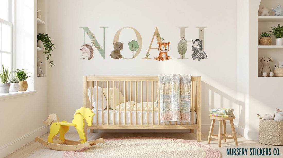 personalised name wall stickers