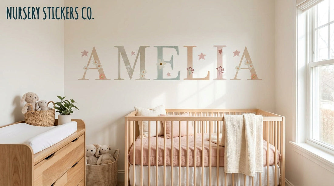 personalised rainbow wall stickers