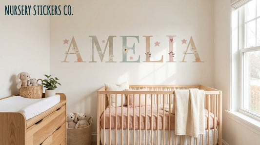 personalised rainbow wall stickers