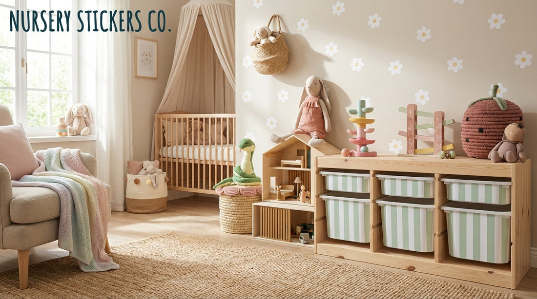 Recommended easy-reposition stickers for Trofast?