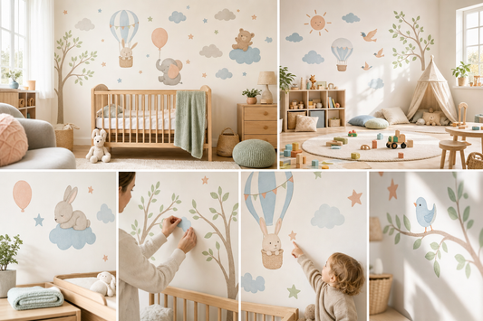 Safari stack vs ocean theme wall stickers.