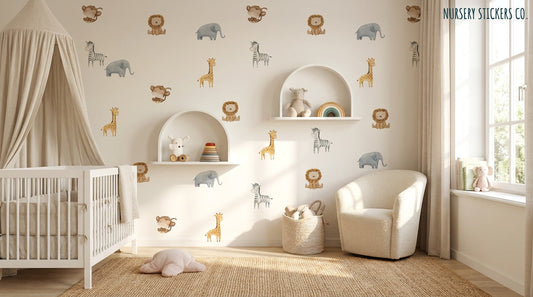 safari wall stickers nursery