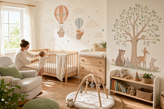 Top playful safari tower stickers for walls.