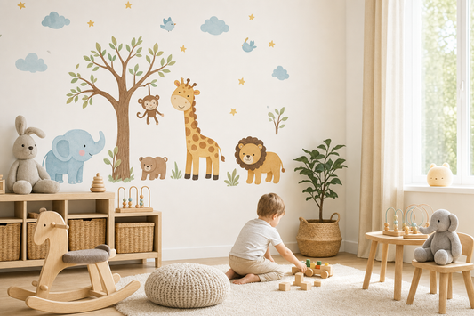 What are the best vibrant stickers for UK nurseries?