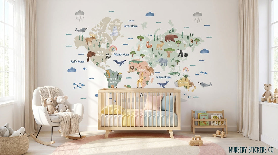 world map nursery