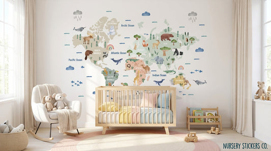 world map nursery