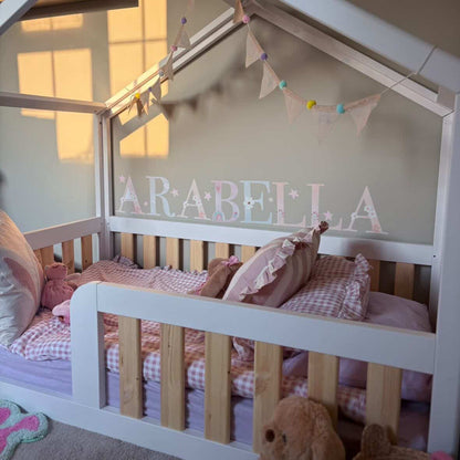 Rainbow Garden Personalised Names Nursery Wall Stickers