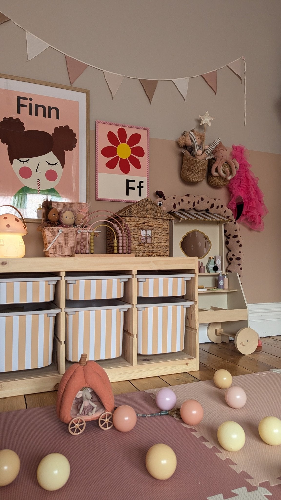 Striped Stickers For Ikea Trofast Drawers - Nursery Stickers