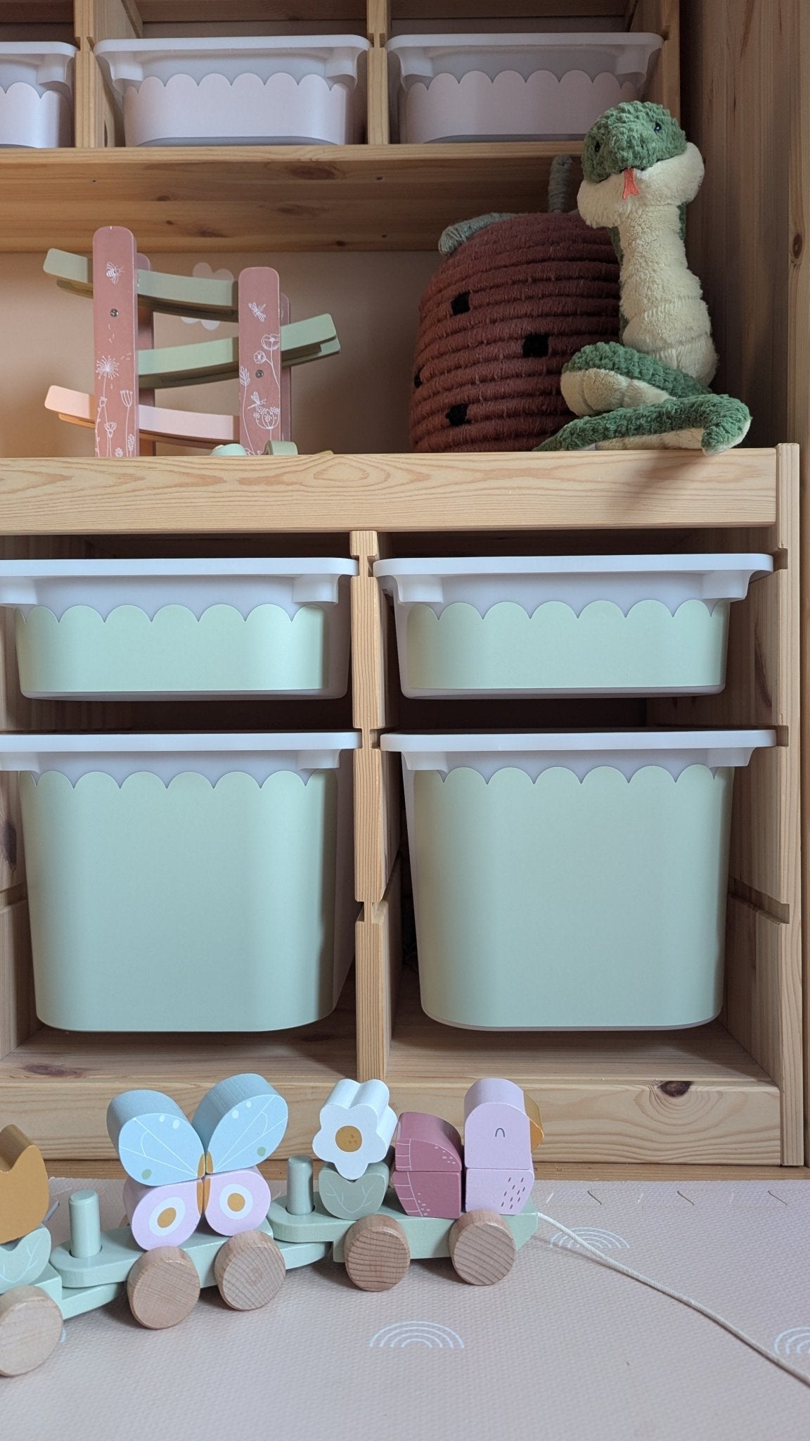 Wavy Scallop Stickers For Ikea Trofast Drawers - Nursery Stickers
